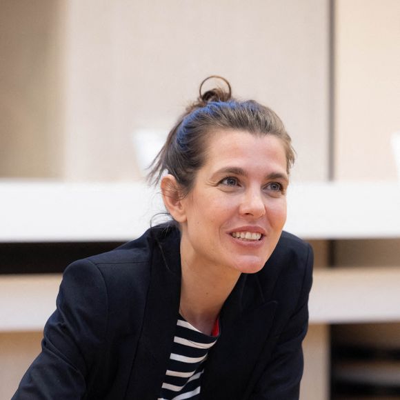 Charlotte Casiraghi présente « La Felure » à la Médiathèque Princesse Caroline à Monaco. Monaco, Monaco, 8 avril 2026. Photo de JC Vinaj/ABACAPRESS.COM