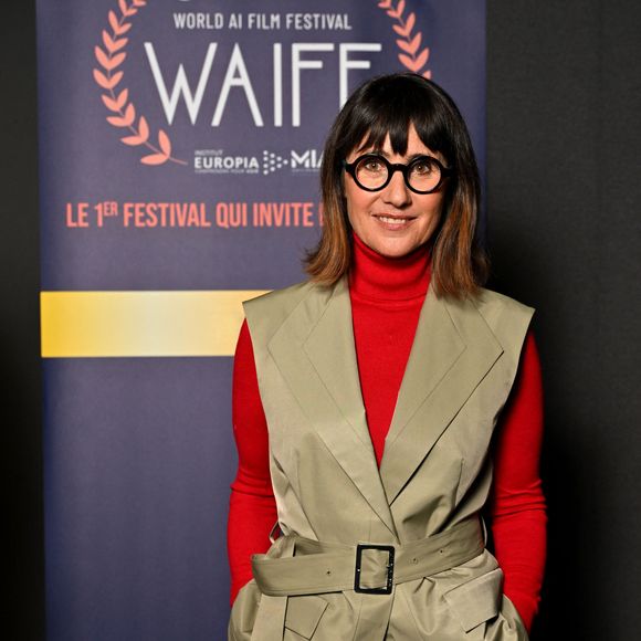 Alexia Laroche Joubert, memebre du jury, durant le photocall lors de la 1ère édition du World AI Film Festival (WAiFF) à Nice, le 11 avril 2025 © Bruno Bebert / Bestimage