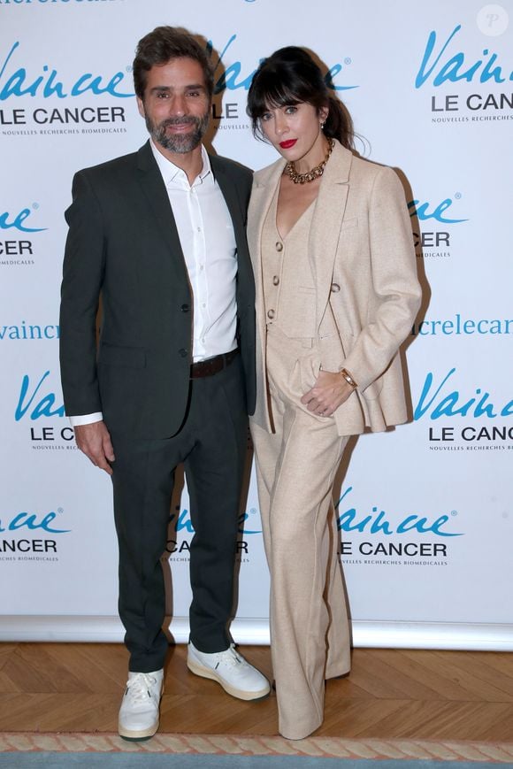 Exclusif - Arnaud Clément et sa compagne Nolwenn Leroy - Dîner de Gala "Vaincre le cancer" au profit de la lutte contre les cancers dans les salons du Cercle de l'Union Interalliée à Paris le 17 Novembre 2024. © Bertrand Rindoff / Bestimage