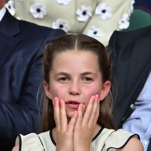 La princesse Charlotte à finale homme du tournoi de tennis de Wimbledon, le 13 juillet 2025.

Photo : Goff / Bestimage