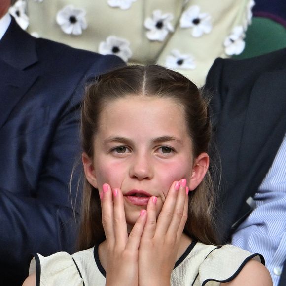 La princesse Charlotte à finale homme du tournoi de tennis de Wimbledon, le 13 juillet 2025.

Photo : Goff / Bestimage