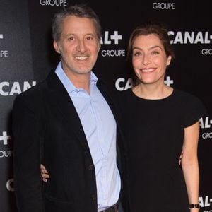 Antoine De Caunes et sa femme Daphné Roulier - Soirée des animateurs du Groupe Canal+ au Manko à Paris. Le 3 février 2016