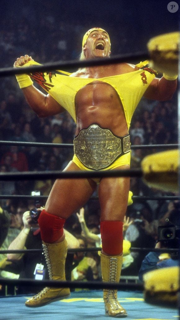 La légende du catch Hulk Hogan ne sentirait plus le bas de son corps après une opération du dos. Il serait contraint de se déplacer à l'aide d'une canne. C'est en tous cas ce qu'a déclaré Kurt Angle dans son podcast.
Backgrid USA / Bestimage