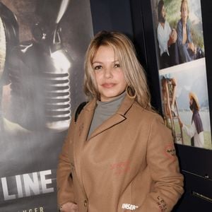 Séverine Ferrer à la première du film "On the Line" dans la dernière salle de cinéma du quartier Saint-Germain-des-Prés le Silencio des Prés à Paris, France, le 12 janvier 2023. © Rachid Bellak/Bestimage