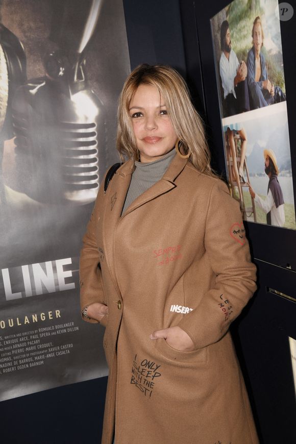 Séverine Ferrer à la première du film "On the Line" dans la dernière salle de cinéma du quartier Saint-Germain-des-Prés le Silencio des Prés à Paris, France, le 12 janvier 2023. © Rachid Bellak/Bestimage