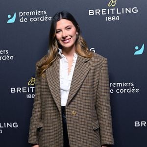 Exclusif - Camille Cerf (Miss France 2015) - Dîner de charité Breitling à la Samaritaine pour l'association "Premiers de Cordée" à Paris le 14 novembre 2022. L'associationPremiers de Cordée propose des animations sportives auprès des enfants hospitalisés. ADN de l'association depuis sa création, ce programme comprend de nombreuses actions pour initier un maximum d'enfants malades et/ou en situation de handicap à la pratique sportive. Rachid Bellak/Bestimage