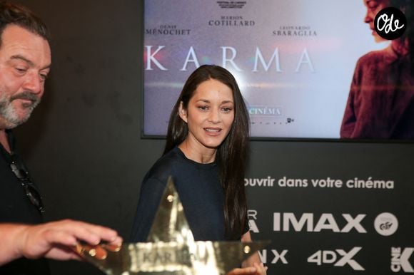 Marion Cotillard à l'avant-première du Film 'Karma' au cinéma Kinepolis de Lomme, France, le 3 octobre 2026. © Stéphane Vansteenkiste/Bestimage