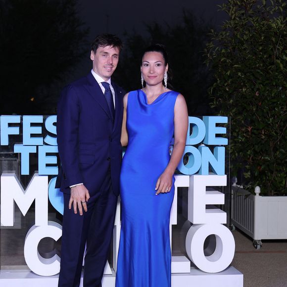 Louis Ducruet et Marie Chevalier Ducruet - Photocall de l'after Party au Monte Carlo Beach lors de la 65eme édition du Festival TV De Monte Carlo le 12 Juin 2026

 © Denis Guignebourg /Bestimage