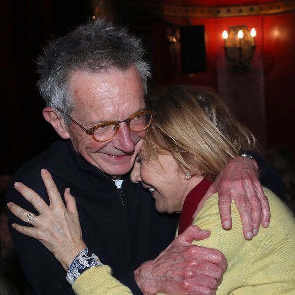 Les deux amis ont offert des retrouvailles chaleureuses aux invités présents, 

Patrice Leconte et Marie-Anne Chazel - Première représentation du show " Régis Laspalès Parle enfin " au Théâtre des Nouveautés à Paris, France, le 26 Février 2026.

© Bertrand Rindoff / Bestimage