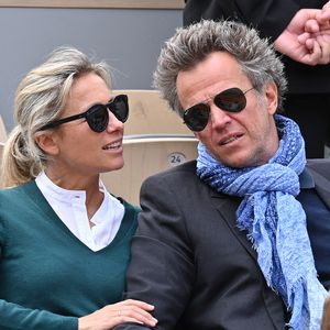 Anne-Sophie Lapix et son mari Arthur Sadoun assistent aux Internationaux de France de tennis 2019 - Quatorzième jour à Roland Garros le 8 juin 2019 à Paris, France. Photo Laurent Zabulon / ABACAPRESS.COM