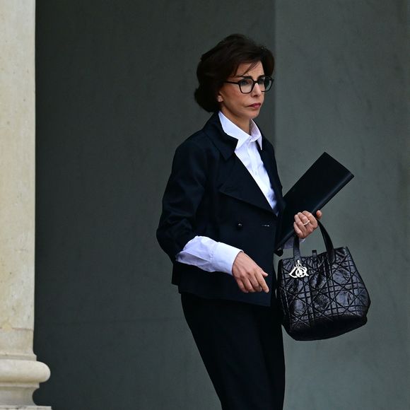 Rachida Dati, Ministre de la Culture à la sortie du conseil des ministres au palais de l'Elysée à Paris le 12 juin 2025 © Christian Liewig / Bestimage