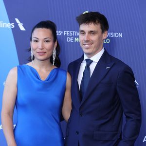 Louis Ducruet et Marie Chevalier lors de la cérémonie d'ouverture de la 65ème édition du Festival TV De Monte Carlo le 12 Juin 2026.

 © Denis Guignebourg / Bestimage