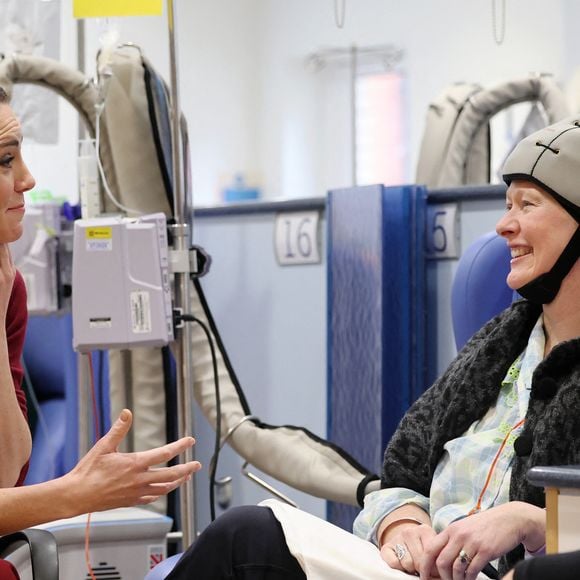 Catherine (Kate) Middleton, princesse de Galles à l'hôpital Royal Marsden, où elle a reçu son traitement contre le cancer, à Londres, Royaume-Uni, le 14 janvier 2025. © Chris Jackson/WPA-Pool/Bestimage