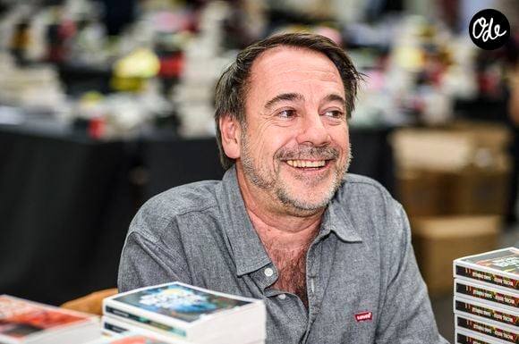 Michel Bussi au Salon Iris Noir de Bruxelles, salon spécialisé dans le roman noir et le polar, le 26 octobre 2024 - Photo : Quinet JM/Belpress/ANDBZ/ABACAPRESS.COM