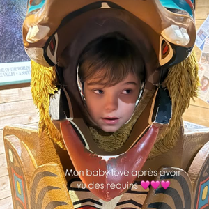 Elodie Gossuin profite d'un séjour familial en Bretagne.