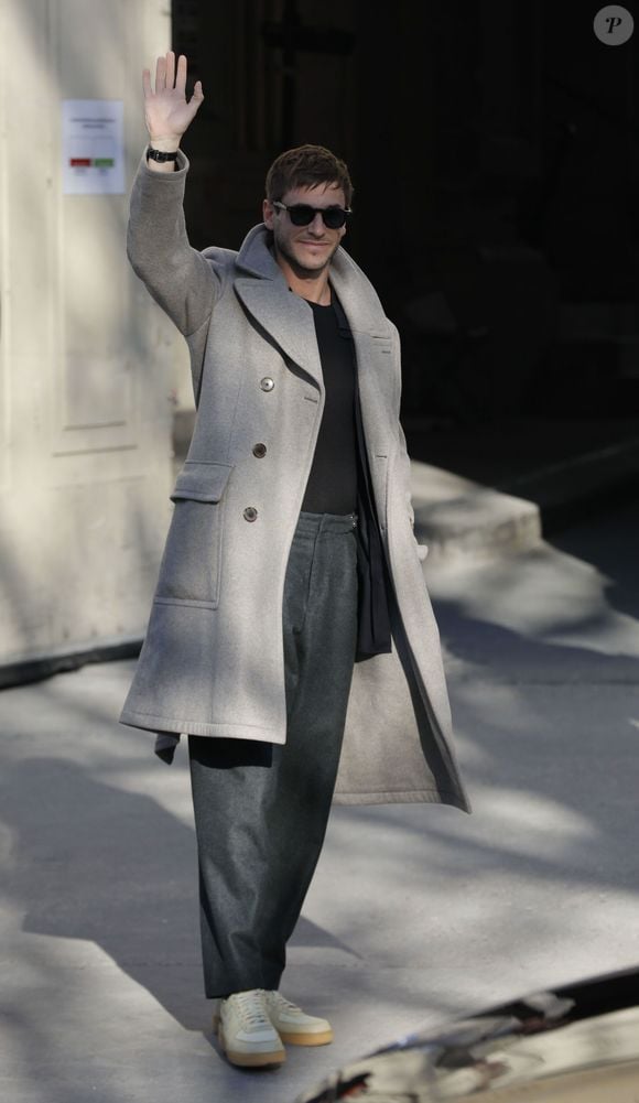 Gaspard Ulliel - Arrivées des people au deuxième défilé de mode Haute-Couture printemps-été 2020 "Chanel" à Paris le 21 janvier 2020.  © Christophe Clovis-Veeren Ramsamy / Bestimage