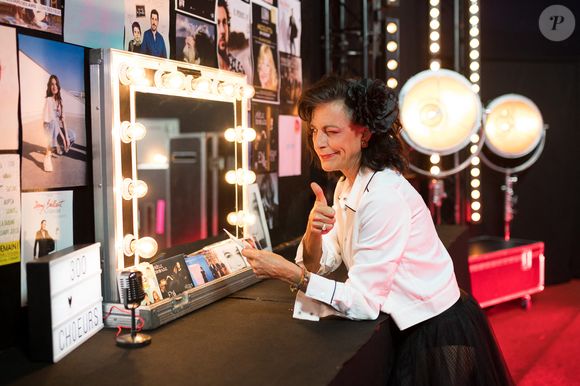 Exclusif - La chanteuse Lio - Backstage de l'enregistrement de l'émission "300 choeurs chantent Les tubes d'un jour" à Paris, qui sera diffusée le 19 mars 2021 sur France 3. Le 16 septembre 2020
Crédit : Tiziano Da Silva / Bestimage