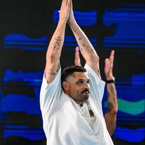 Florent Manaudou de France célèbre sa retraite de la natation lors des Championnats d'Europe de natation au Centre Aquatique Olympique de Paris (France), le 15 août 2026. (Crédit image : © Andrea Staccioli/Insidefoto via ZUMA Press)