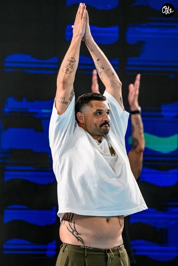 Florent Manaudou de France célèbre sa retraite de la natation lors des Championnats d'Europe de natation au Centre Aquatique Olympique de Paris (France), le 15 août 2026. (Crédit image : © Andrea Staccioli/Insidefoto via ZUMA Press)