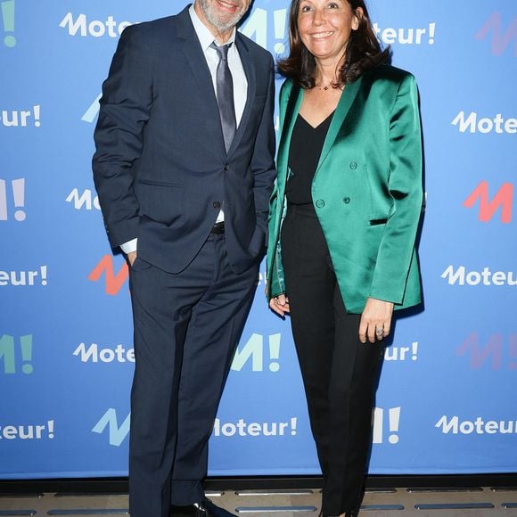 Michel Cymes avec sa femme Nathalie - Dîner de Gala Moteur! à la Bibliothèque Nationale de France (BNF) à Paris le 25 mars 2024 © Guirec Coadic / Bestimage