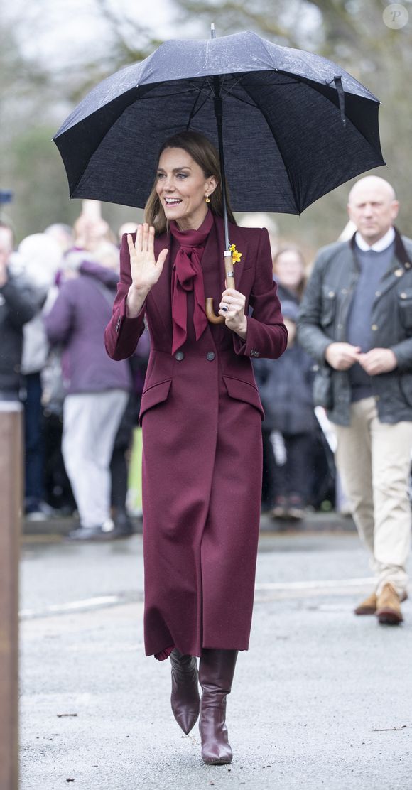 Le Prince William, le Prince de Galles, et Catherine, la Princesse de Galles, visitent Powys, à l'occasion de la fête de la Saint Davids. Photo par GOFF  / BESTIMAGE