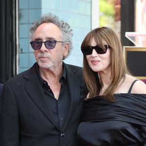 Los Angeles : Monica Bellucci à la cérémonie de remise de l'étoile Tim Burton sur le Hollywood Walk of Fame à Los Angeles, CA (Image de crédit : © Kay Blake/ZUMA Press Wire)