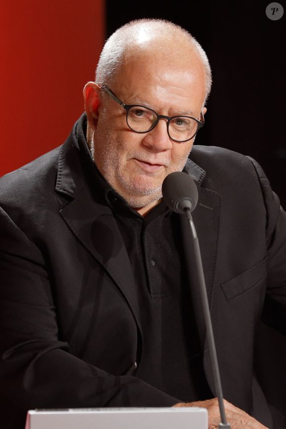 Jean Rességuié (la "voix du foot" de RMC depuis 2001) - Conférence de presse de rentrée de RMC / RMC Sport saison 2021/2022 à l'Altice Campus à Paris, France, le 30 août 2021. © Christophe Clovis / Bestimage