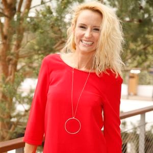 Elodie Gossuin-Lacherie -  People au village lors des internationaux de tennis de Roland Garros le 28 mai 2018. Christophe Aubert via Bestimage