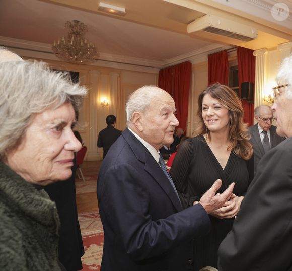 Exclusif - Marc Ladreit de Lacharrière, Maud Bregeon - Dîner de la Revue des Deux Mondes à Paris à la Maison de l'Amérique Latine à Paris le 18 décembre 2024. © Jack Tribeca / Bestimage