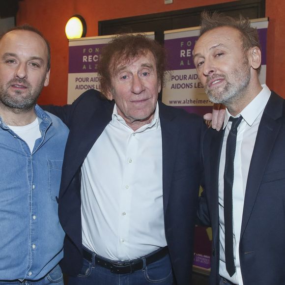 Exclusif - Alain Souchon entre ses fils Ours et Pierre à l’Olympia à Paris. © Olivier Borde - Bertrand Rindoff / Bestimage