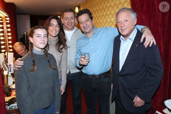 Exclusif - Dany Boon et Laurent Gerra entre Georges Blanc (Chef Étoilé) - Célébrités au spectacle « Laurent Gerra se met à table ! », à savourer au Casino de Paris, à Paris, France, le 03 Janvier 2025. © Bertrand Rindoff/Bestimage