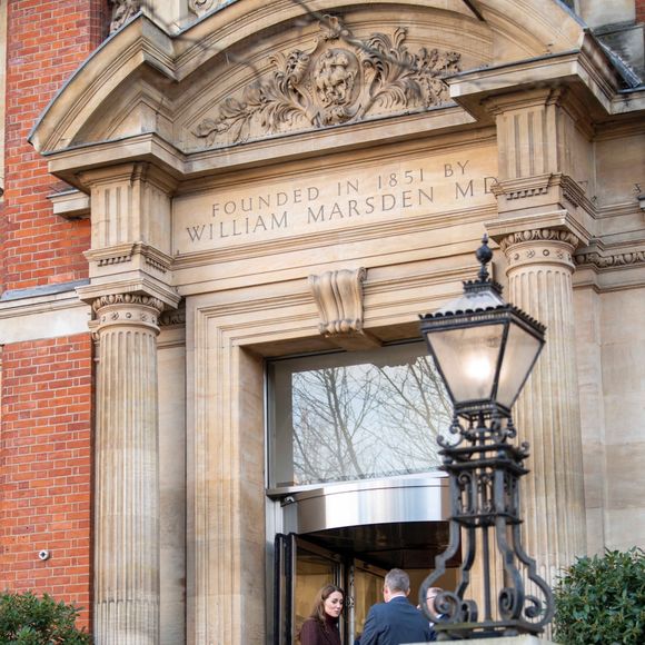 Catherine (Kate) Middleton, princesse de Galles à l'hôpital Royal Marsden, où elle a reçu son traitement contre le cancer, à Londres, Royaume-Uni, le 14 janvier 2025. © Backgrid UK/Bestimage