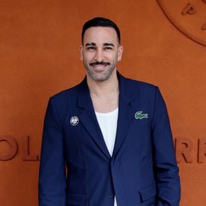 Adil Rami - Les célébrités au village lors des Internationaux de France de Tennis de Roland Garros le 1er juin 2025. © Dominique Jacovides / Bestimage