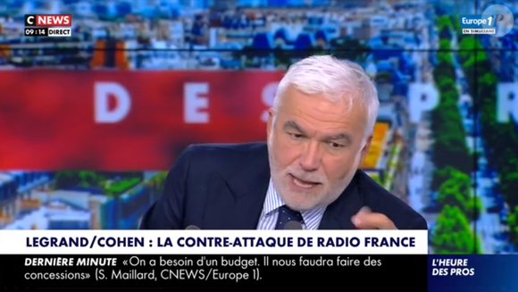 Pascal Praud dans L'Heure des Pros sur CNews