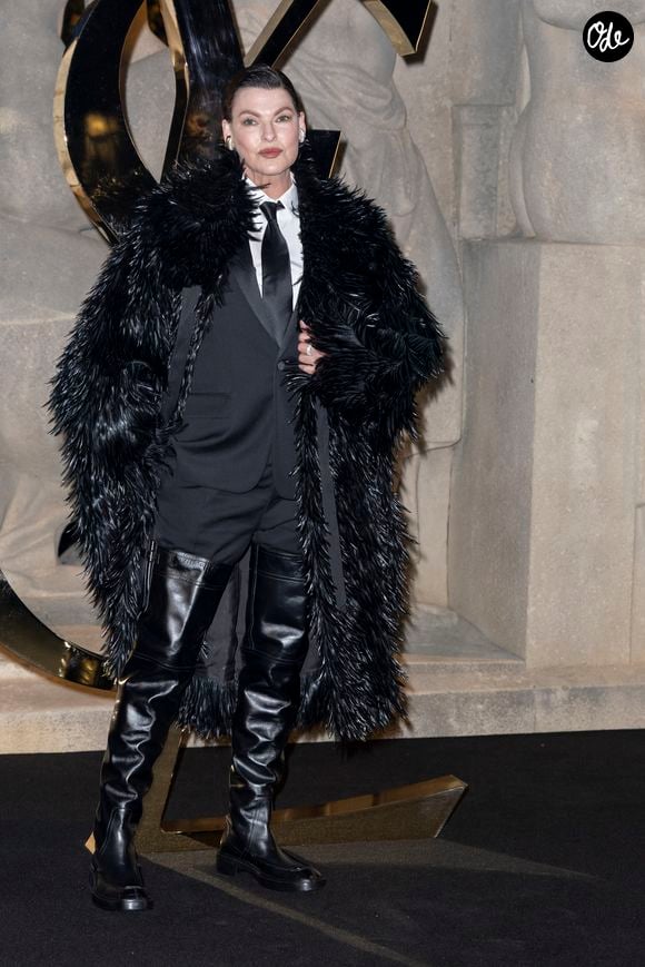 Linda Evangelista – Photocall du Défilé de mode Saint Laurent  Collection Printemps-Été 2026 dans le cadre de la Fashion Week de Paris, France, le 29 septembre 2025.
 
© Olivier Borde / Bestimage