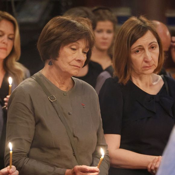 Exclusif - Macha Meril aux obsèques de sa soeur la princesse Hélène Gagarine en la cathédrale Saint-Alexandre-Nevsky, à Paris, France, le 20 août 2025. © Denis Guignebourg/Bestimage