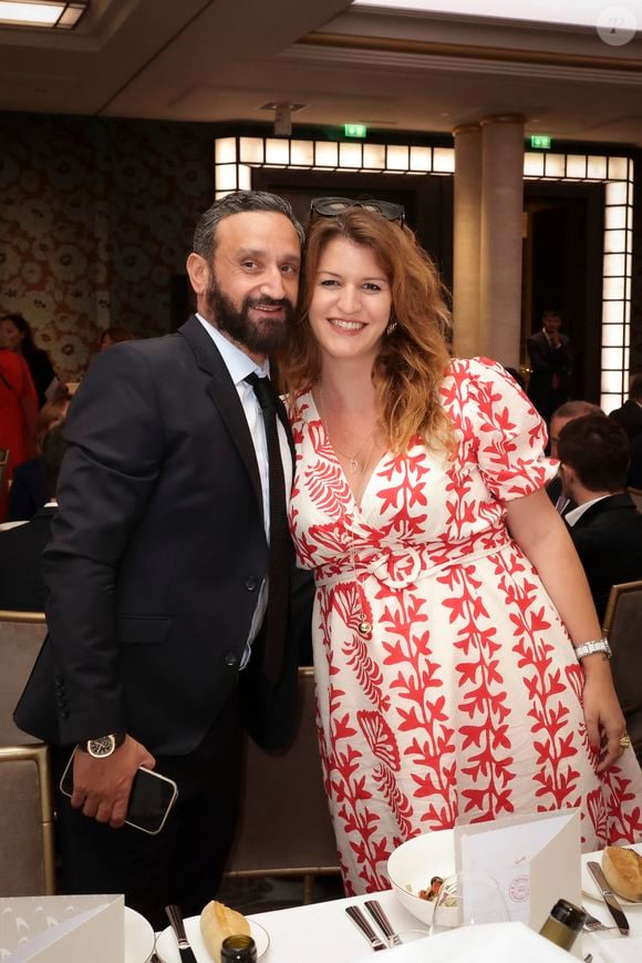 Exclusif - Cyril Hanouna, Marlène Schiappa enceinte au déjeuner du Chinese Business Club, avec C.Hanouna comme invité d’honneur, à Paris, France, le 19 juin 2025. © Jack Tribeca/Bestimage