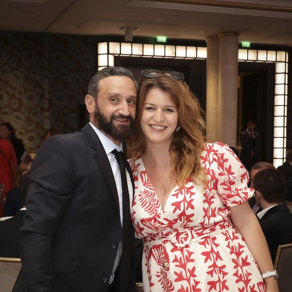 Exclusif - Cyril Hanouna, Marlène Schiappa enceinte au déjeuner du Chinese Business Club, avec C.Hanouna comme invité d’honneur, à Paris, France, le 19 juin 2025. © Jack Tribeca/Bestimage