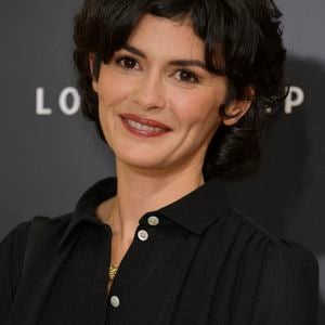 L'actrice française Audrey Tautou assiste à une cérémonie pour l'ouverture du nouveau magasin phare de Longchamp à Tokyo, au Japon, le 19 octobre 2017.