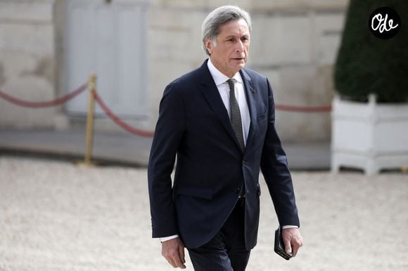 Patrick de Carolis arrive au palais présidentiel de l'Élysée, à Paris, le 7 mai 2022, pour assister à la cérémonie d'investiture d'Emmanuel Macron comme président français, suite à sa réélection le 24 avril dernier © Stéphane Lemouton/Bestimage