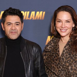 Jamel Debbouze et Melissa Theuriau assistent à la première du Marsupilami au Grand Rex à Paris, France, le 01 février 2026. Photo par Jerome Domine/ABACAPRESS.COM
