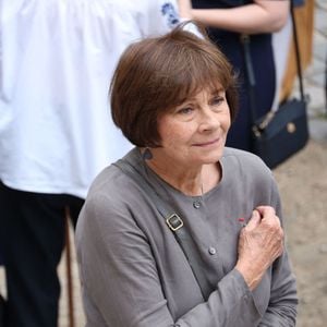 Exclusif - Macha Meril aux obsèques de sa soeur la princesse Hélène Gagarine en la cathédrale Saint-Alexandre-Nevsky, à Paris, France, le 20 août 2025. © Denis Guignebourg/Bestimage