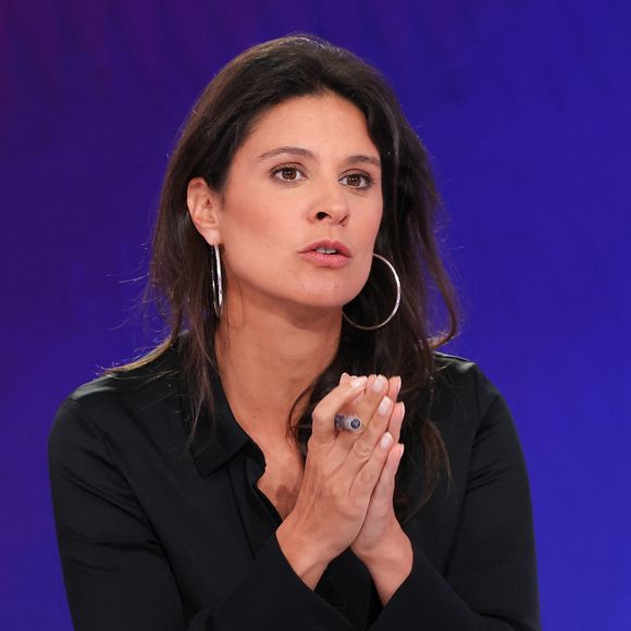 Apolline de Malherbe lors de la conférence de presse de rentrée BFM TV. - RMC du groupe Altice France à Paris, France, le 31 août 2023. © Coadic Guirec/Bestimage