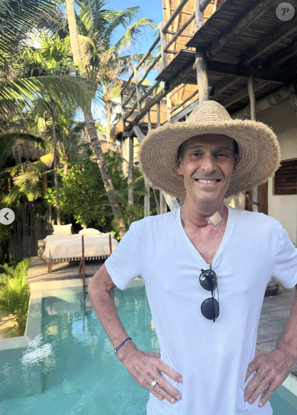 Delphine Wespiser et Roger ensemble en vacances au Mexique