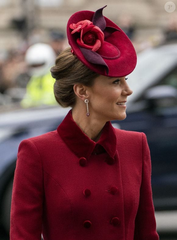 Mais elle doit pourtant respecter des règles de mode strictes

La duchesse de Cambridge lors de la cérémonie annuelle du Jour du Commonwealth à l'abbaye de Westminster à Londres, Royaume-Uni, le 9 mars 2020. Photo par Arthur Edwards/News Licensing/ABACAPRESS.COM