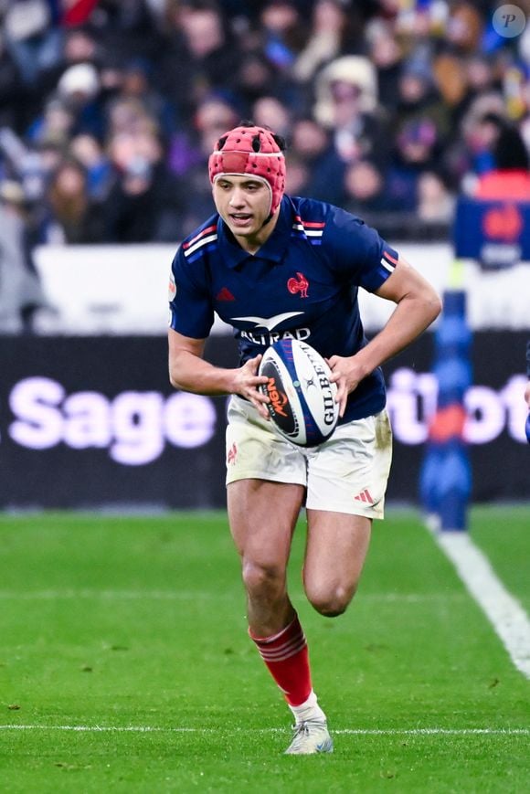 Louis Bielle-Biarrey pendant les Six Nations 2025 au Stade de France le 31 janvier 2025. © Dante Badano/PsnewZ/Bestimage