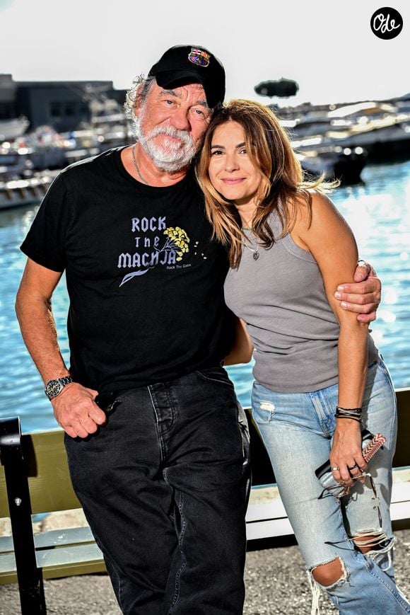 Olivier Marchal et sa compagne Despina Athanassisadis pour l'inauguration du Banc d'Olivier Marchal durant le 1er Festival du Film Français Cassis - Plans Séquences à Cassis, le 16 octobre 2026.

© Bruno Bebert/Bestimage