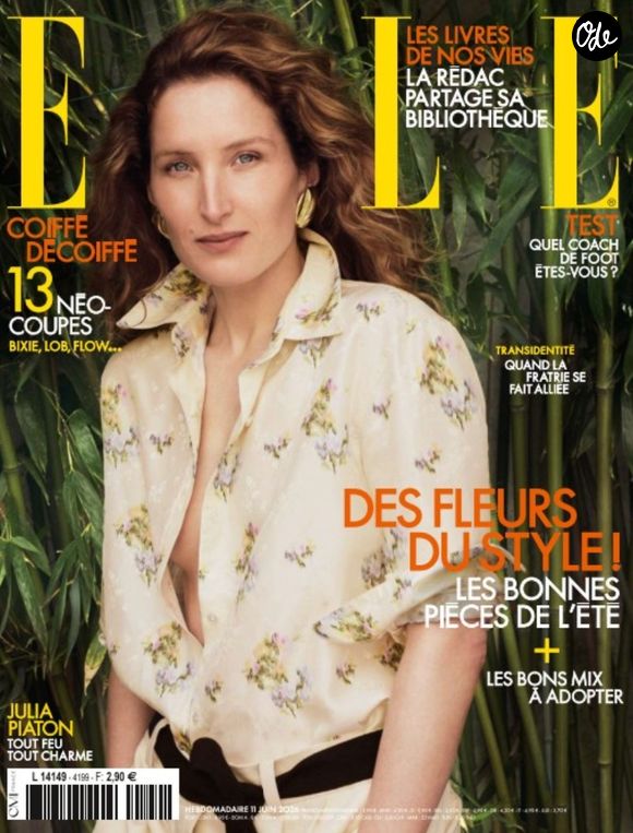 Julia Piaton en couverture du magazine Elle. Copyright : Elle Magazine