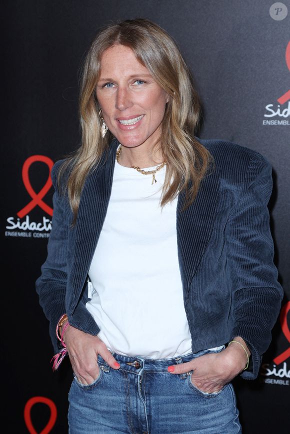 Agathe Lecaron participe à la soirée de lancement de Sidaction dans le cadre de la semaine de la mode à Paris au Lido à Paris, France le 03 mars 2025. Photo par Jerome Dominé/ABACAPRESS.COM