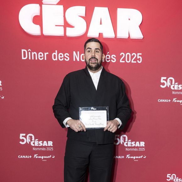 Artus - Photocall du dîner des nommés 2025 pour la cérémonie des Cesar au Fouquet's à Paris le 10 février 2025 © Olivier Borde /Bestimage